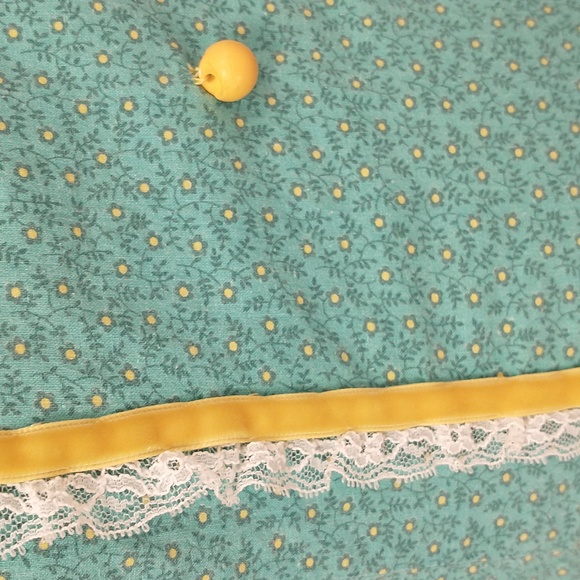 Reenactment Calico Cotton Prairie Dress Handmade OOAK 19th Century Look Costume - Picture 3 of 10